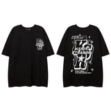 Men T Shirt Summer Heart Graffiti Half Sleeve T-shirt