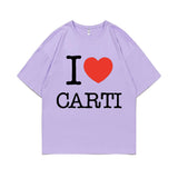I Love Playboi Carti Hip Hop Tshirt Mens Fun Rapper Tee