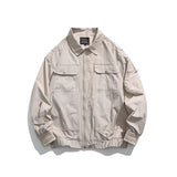 Unisex Jacket Fall Lapels Contrast Color Jacket