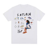 SZA Saturn T-shirts Men Women Fashion Hip Hop Harajuku T-shirt