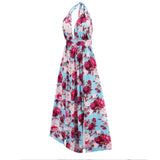Women Date Dress Sexy V-neck Strap Slit Dress