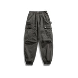 Men Pants Retro Functional Workwear Casual Pants