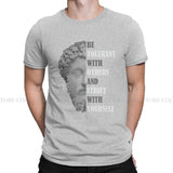 2024Stoicism Quote Stoic Philosophy Round Collar TShirt Sene