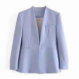 Women Suites Fall Slim Fit Simple Casual Suit Jacket