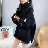 Women Knitwear Autumn and Winter Turtleneck Knitwear Loose Sweater