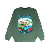 Amiri Long Sleeve Shirt Fashion Brand Long Sleeve Long-Sleeved T-shirt Blouse