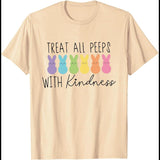 Treat All Peeps with Kindness T-Shirt, Funny Rabbit Bunny