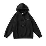 Unisex Winter Cotton Coat Winter Back Printed Hoodie Retro Loose Long Sleeve Top