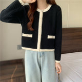 Women Knitted Cardigan Autumn and Winter Long Sleeve Knitted Cardigan Top