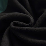 Unisex Winter Cotton Coat Retro Warm Thickening Stand Collar Color Matching Polar Fleece Jacket Cotton-Padded Jacket