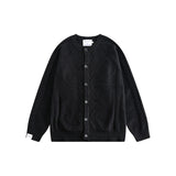 Unisex Winter Cotton Coat Twist round Neck Knitted Sweater Vintage Cardigan Sweater