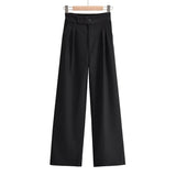 Women Sweatpants Fall Retro Loose Casual Trousers Straight Pants