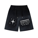 Men Shorts Tie-Dye Gradient Casual Shorts