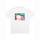 Men T-shirts 18FW Bedroom Tee Bedroom Artist Cartoon, Short Sleeve T-Shirt Bottom Shirt
