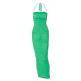 Women Dresses Summer Sexy Backless Self-Tie Dress
