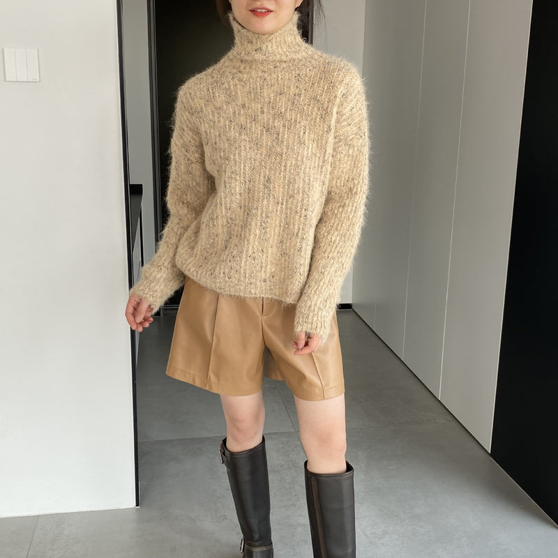 Women Winter Knitted Sweater Loose-Fitting Long Sleeve Sweater Sweater 1t8849