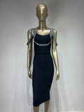 Women Dresses Bandage Dress Elegant Sling Banquet Party Dress (Ont0408)