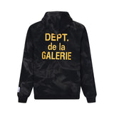 Gallery Dept Hoodie Letter Tie-Dye Washed Hooded Sweater Cardigan Jacket