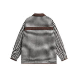 Unisex Jacket Autumn Houndstooth Loose Jacket