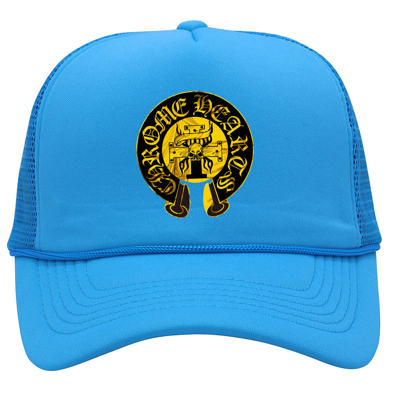 Chrome Heart Hat printed alphabet men's and women's fashion shade color matching mesh cap summer baseball cap