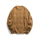 Unisex Sweater Winter Knitting Diamond Lattice Sweater