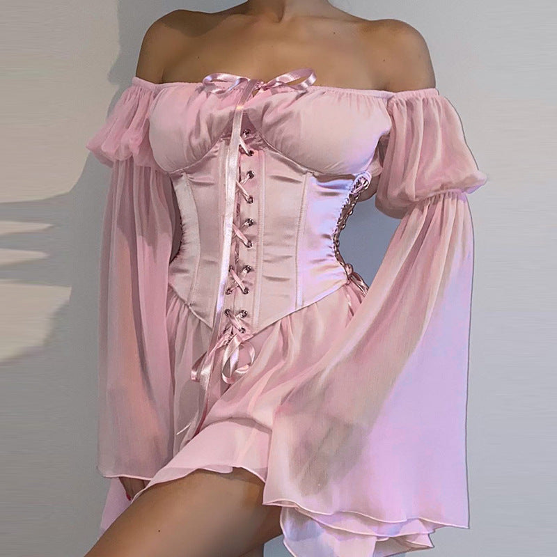 Women Dresses Chiffon Loose Dress Suit Skirt