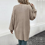 Women Knitted Sweater Fall/Winter Long-Sleeve Cardigan Sweater