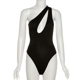 Women Jumpsuit Summer Sexy Crossbody Hollow-out Slim-Fit Jumpsuit