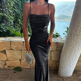 Women Dresses Camisole Gown Dress Autumn Sexy Sheath Dress