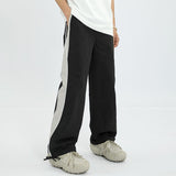 Women Sweatpants Retro Workwear Sweatpants Men and Women Loose Wide-Leg Casual Pants