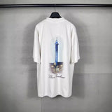 Mens T-shirts BB Paris VOGUE Night Lighthouse Loose Casual Tee