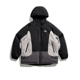 Unisex Winter Cotton Coat Winter Hooded Cotton-Padded Clothes Vintage Printed Loose and Warm Cotton-Padded Clothes