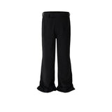MIJKO Mens Vintage Pants Unisex Bootcut Casual Trousers