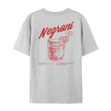 Negroni Women Back Print Retro Style T-Shirts Cocktail Drink