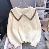 Women Knitted Pullover Autumn and Winter Knitting Pullover Sweater Loose Sweater