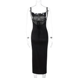 Women Dresses Autumn Sexy Backless Slim Fit Split Dress
