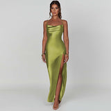 Women Dresses Summer Dress Sexy Long Sleeve Narrow Long Dress (Bla0420)