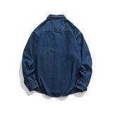 Unisex Shirts Autumn Washed Denim Shirt