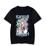 2024New Anime Kanroji Mitsuri Print T-shirt Women Summer