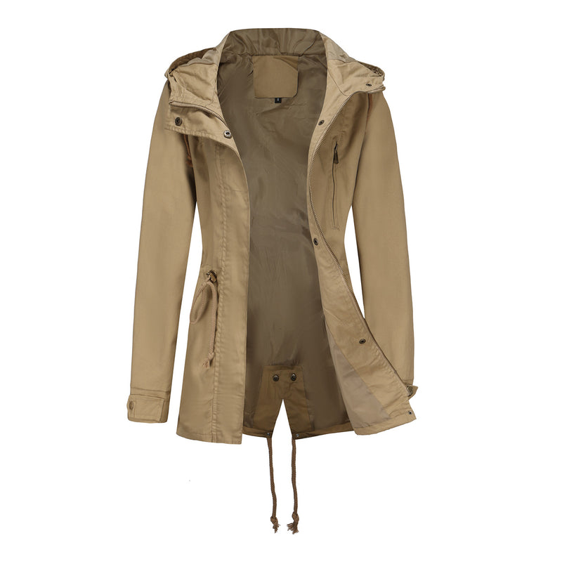 Women Trench Coat Anorak Female Spring and Autumn Coat