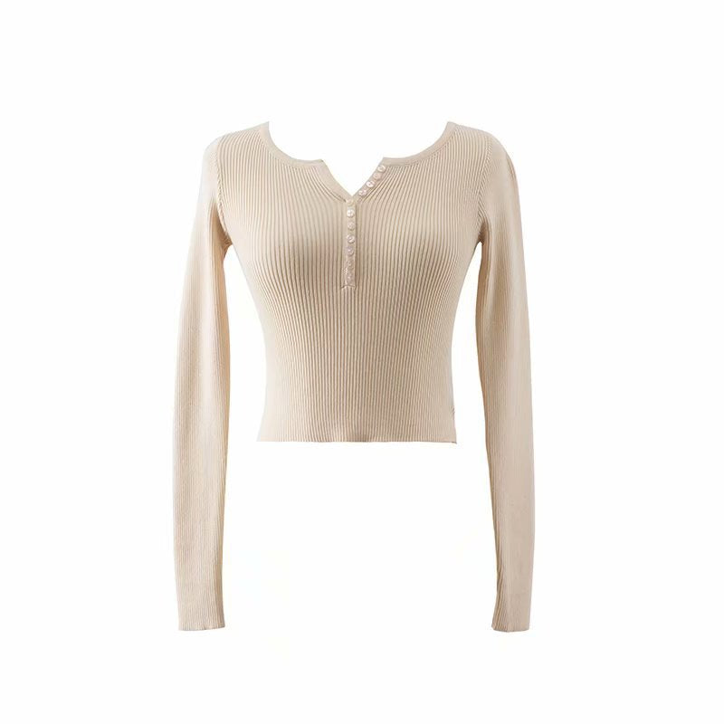 Women Sweater Knitwear Autumn and Winter V-neck Sweater Sweater Top