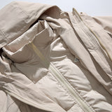 Unisex Winter Cotton Coat Three-Dimensional Pocket Hooded down Jacket