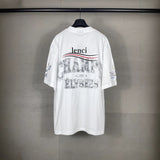 Men T-shirts Paris I Love Art Print Short Sleeve T-Shirt Loose Casual