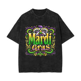 Washed and old retro short-sleeved T-shirt