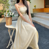 Women Dresses Spring and Summer Strap Dress Long Dress (Csm202403)