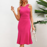 Women Date Dress Slim Fit Flare Skirt Sexy Dress