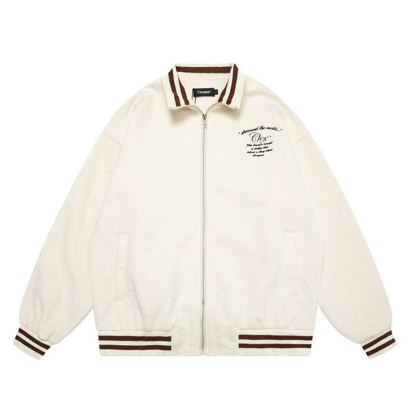 Men Jacket Coat Baseball Uniform Men's Ins Punk Loose Embroidered Letter Jacket Jacket