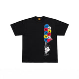 Men T-shirts human balloon pattern short sleeve casual