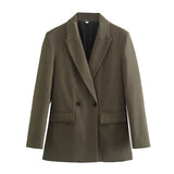 Women Suits Spring and Autumn Two Button Business Suit Tailored Suit Coat