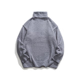 Unisex Sweater Winter Solid Color Turtleneck Sweater